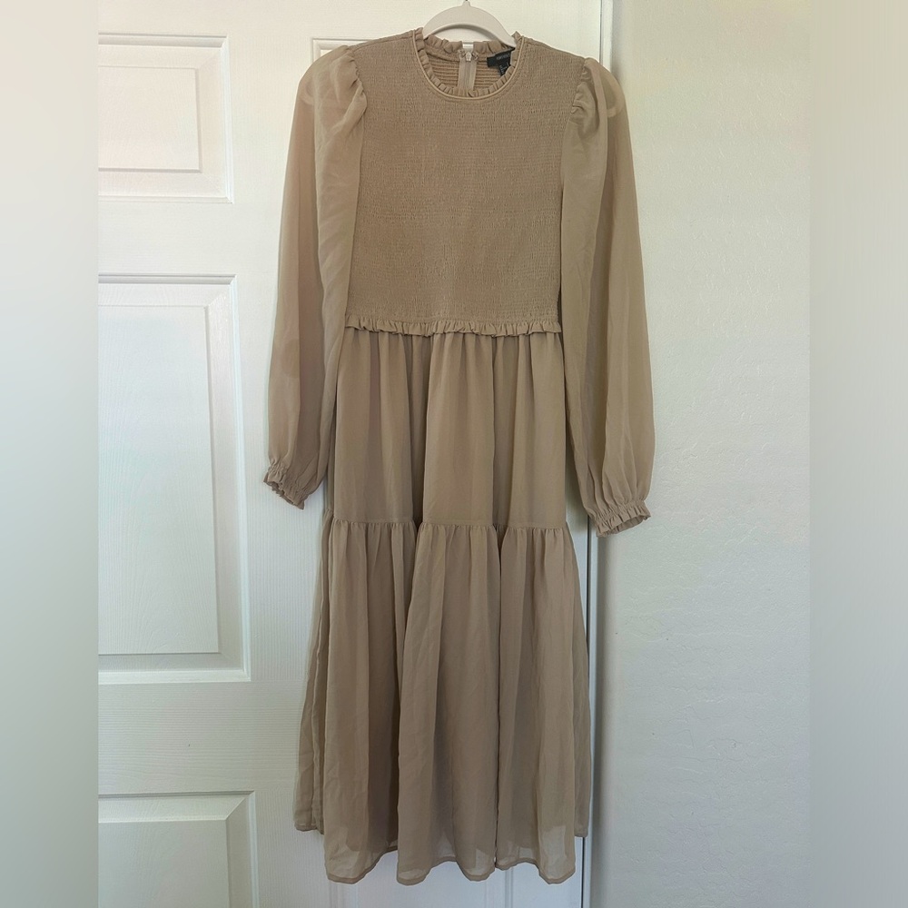 Long sleeve flowy boho dress Size Small